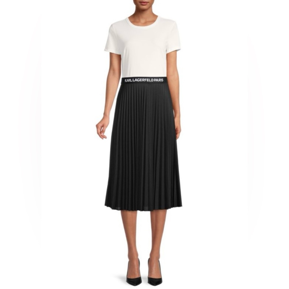 🖤 Karl Lagerfeld White and Black Dress